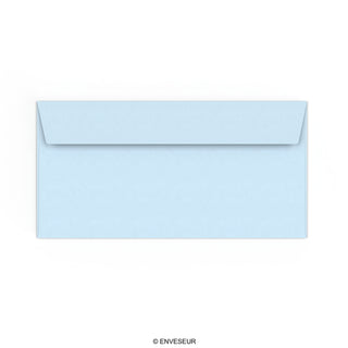 Pastellblauer Briefumschlag 110x220 mm (DL)