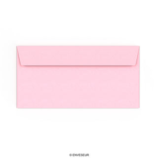 Pastellrosa Briefumschlag 110x220 mm (DL)