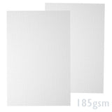 Weißes gerippt strukturiertes Papier 185g/m²