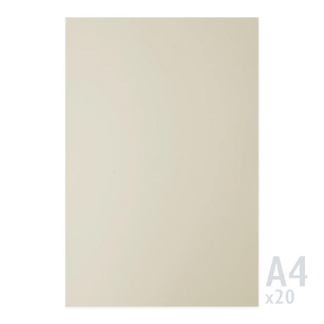 Sirio Color Cremefarbenes Papier 140g/m² - 20 A4 Blatt