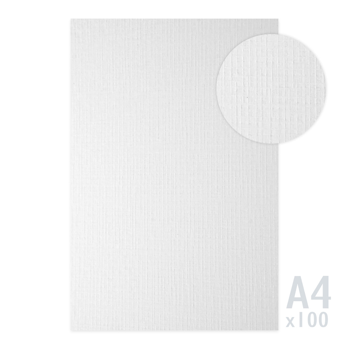 Weißes gerippt strukturiertes Papier 185g/m²