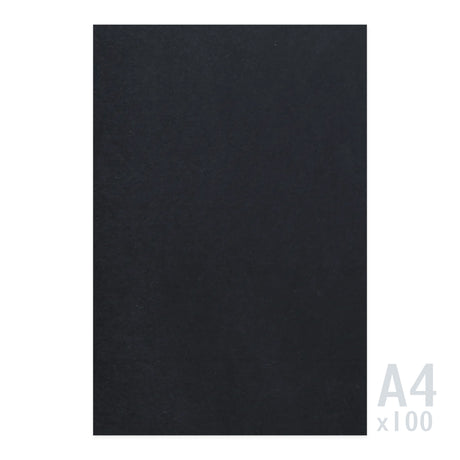 Schwarzes Papier 225g/m² - 100 A4 Blatt