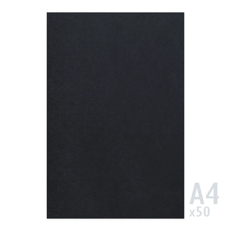 Schwarzes Papier 225g/m² - 50 A4 Blatt