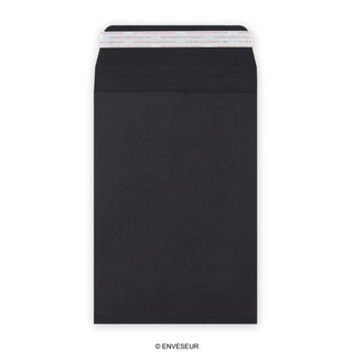 Schwarze Faltentasche 229x162x25 mm (C5)