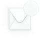 White Hammer Gummed V-Flap Envelope (130 x 130mm)