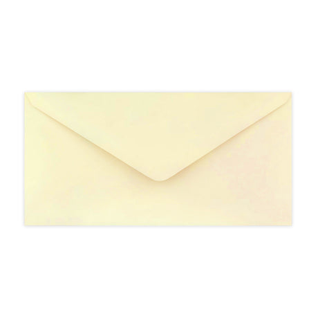 Elfenbeinfarbener Briefumschlag 110x220 mm (DL)
