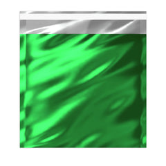 Metallic Finish Foil Bags Green 220 x 220 mm