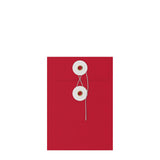 Farbige Briefumschläge mit Kordel- und Scheibenverschlus