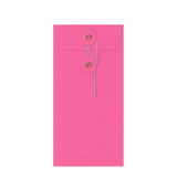 Farbige Briefumschläge mit Kordel- und Scheibenverschlus