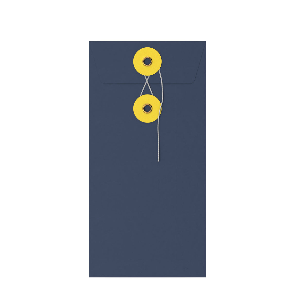 Farbige Briefumschläge mit Kordel- und Scheibenverschlus