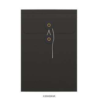 Faltentaschen mit Bindfadenverschluss