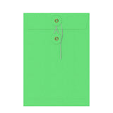 Farbige Briefumschläge mit Kordel- und Scheibenverschlus