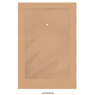 Faltentaschen mit Bindfadenverschluss und Panoramafenster