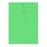 Farbige Briefumschläge mit Kordel- und Scheibenverschlus