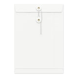 Farbige Briefumschläge mit Kordel- und Scheibenverschlus