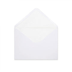 Paper Lined Envelopes White + White Fancy Paper 114 x 162 mm (C6)