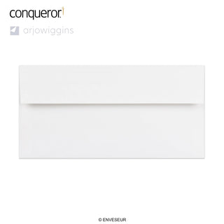 BrillantWeißer Conqueror Briefumschlag 110x220 mm (DL)